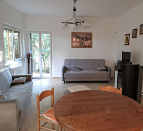 casa con bosco e vista mare